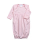 PPP-020 Pink  Gown Pink Picot Trim. Cut on Chest