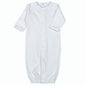 WBP-011 White Converter Gown Blue Picot Trim.