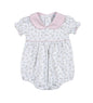 BEL-030 Bella Pink   Floral Pima Short Sleeves Bubble