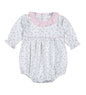 BEL-130 Bella Pink   Floral Pima Long sleeves Bubble
