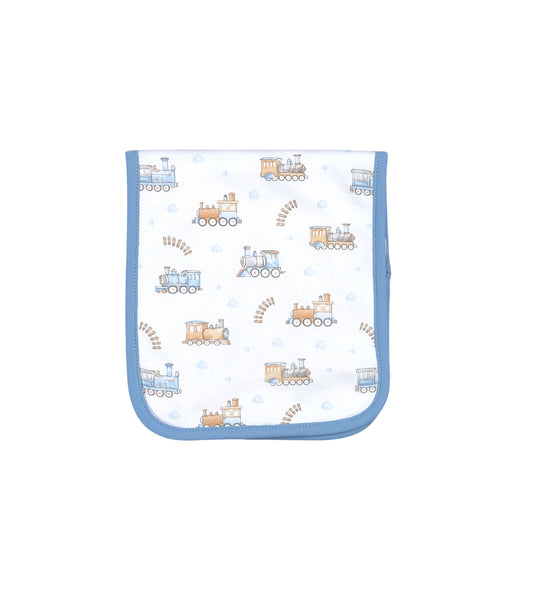 CHO-017 The Choo Choo Collection Pima  Burping Pad