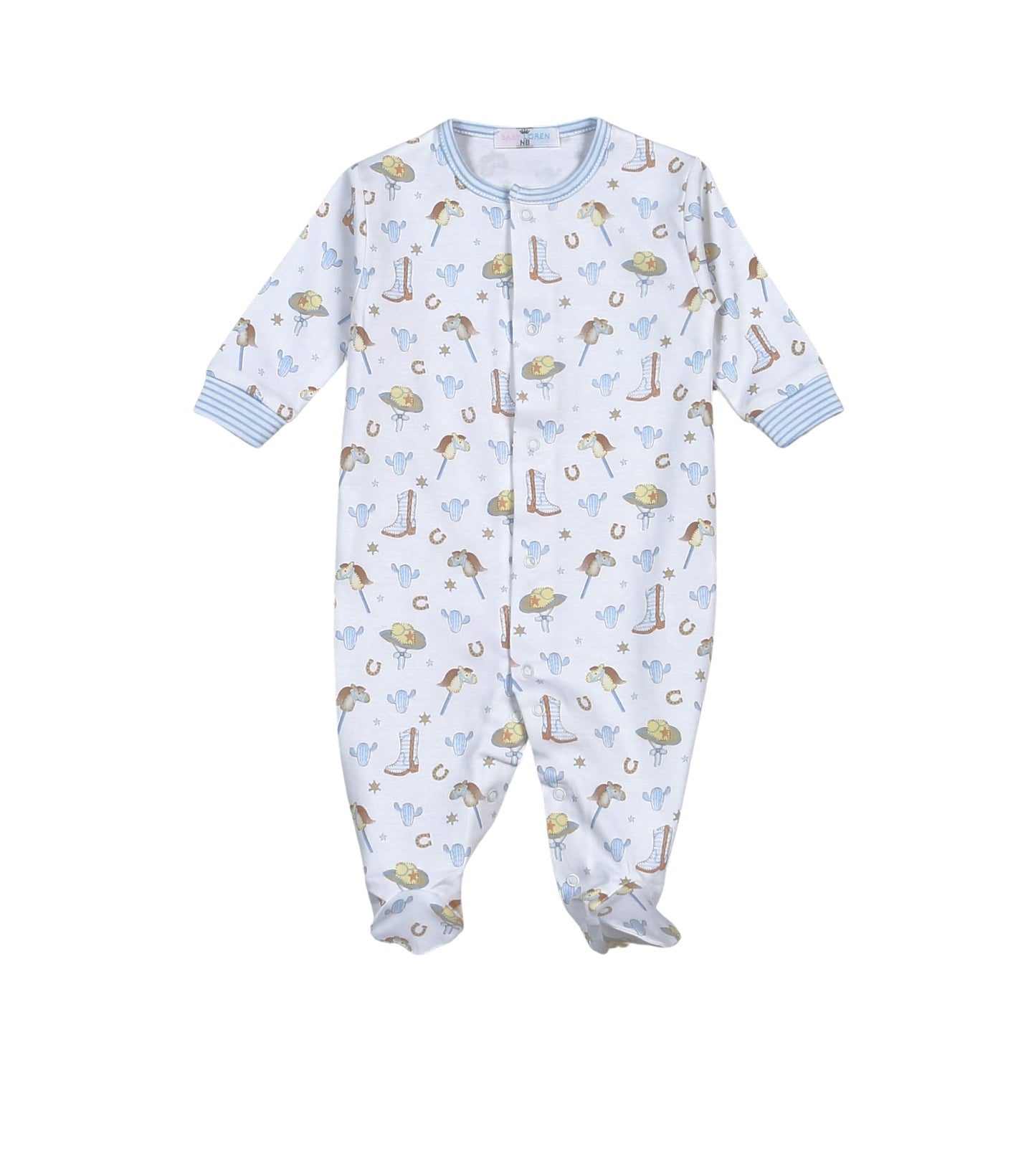 HWD-014 Howdy Baby Pima Snaps Footie