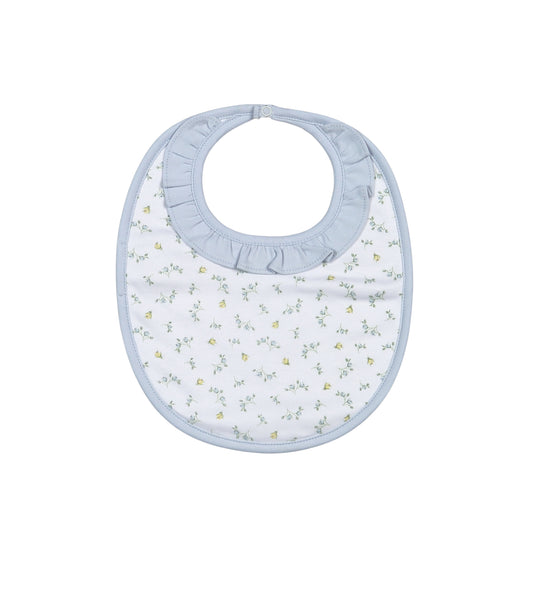 MIA-018 Mia Blue Floral Pima Bib