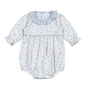 MIA-130 Mia Blue Floral Pima Long sleeves Bubble