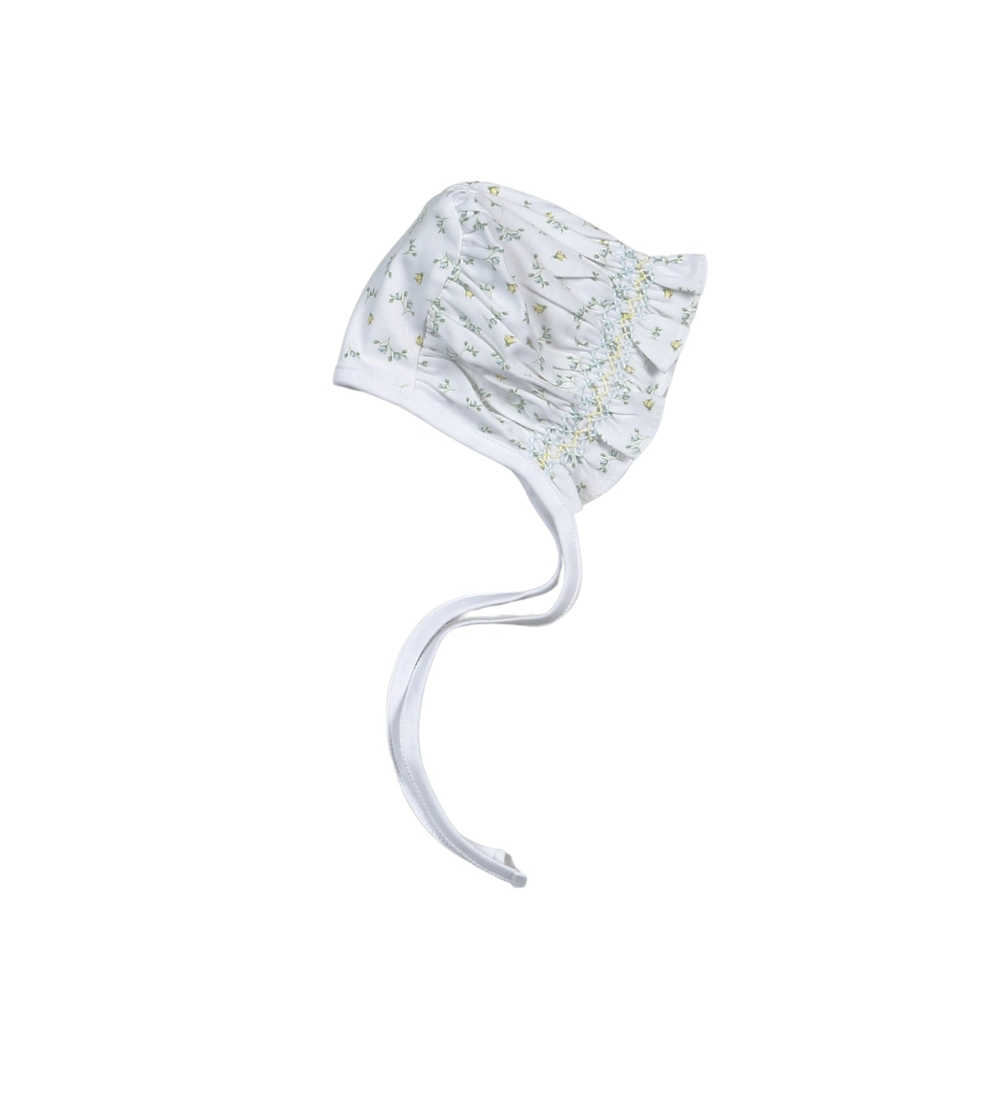MIA-415 Mia Blue Floral Hand Smk Bonnet
