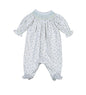 MIA-514 Mia Blue Floral Hand Smk Bishop Footie