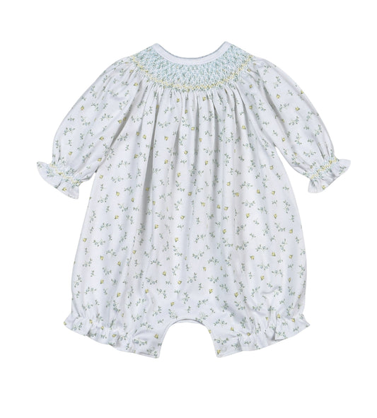MIA-530 Mia Blue Floral Pima Hand Smk Bishop Bubble