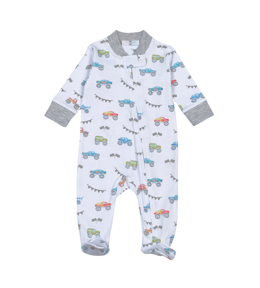 MST-014 Monster Trucks Pima Zipper Footie