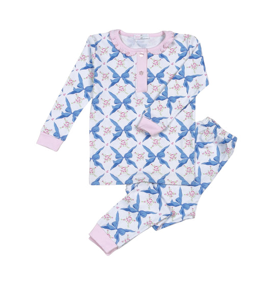 PTB-799 Pretty in Bows Pima Two Pcs Loungewear
