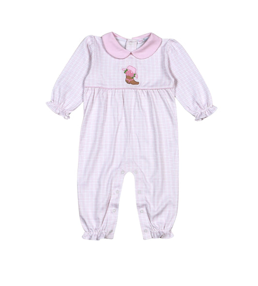 RTI-134 Rodeo Time Pima  Applique Romper