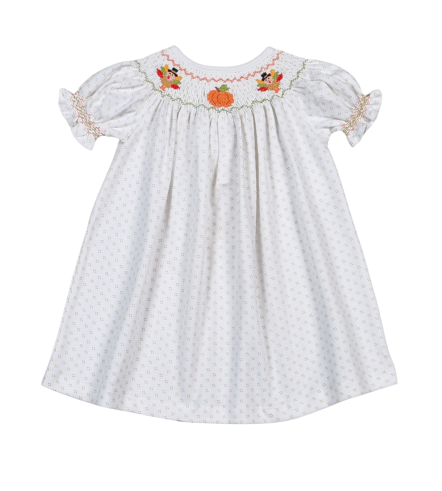 TFD-940 Thankful Day Hand Smk Pima Bishop Dress