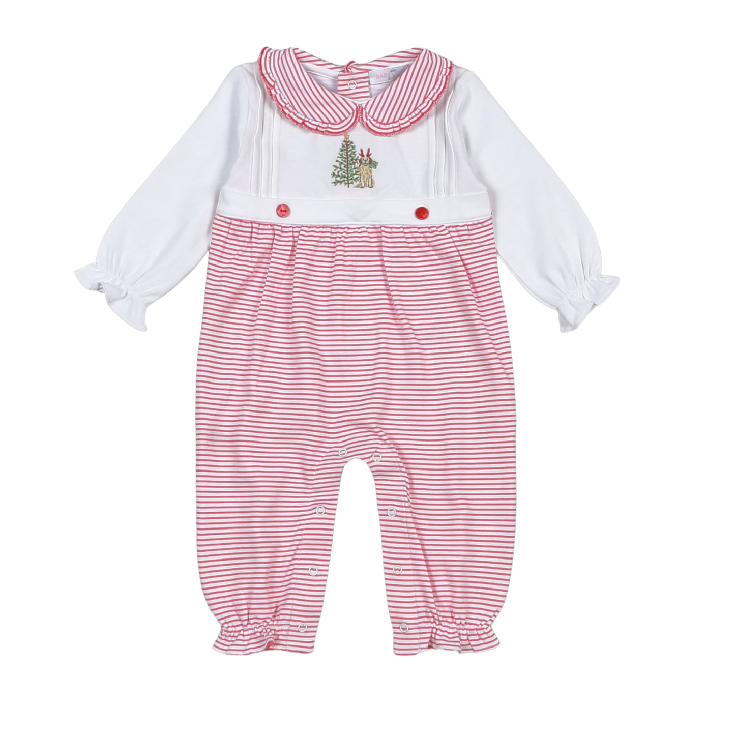 XMP-134 Christmas Pals Hand Embroidered Romper