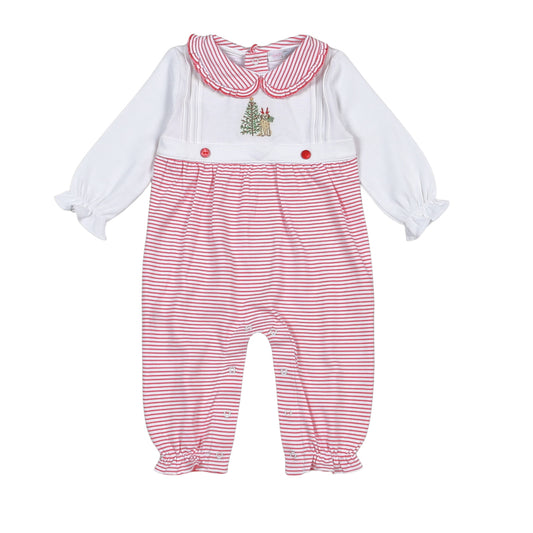 XMP-134 Christmas Pals Hand Embroidered Romper