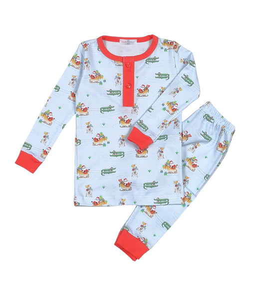 CAJ-099 Cajun Christmas Pima Two Pcs Loungewear