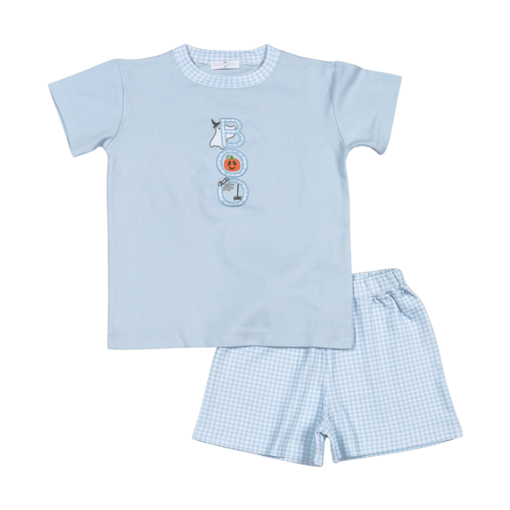 SPK-020 Spooky Pima  Applique Short set