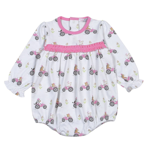 BAR-130 Barnyard Buddies Pima Ruffled Bubble