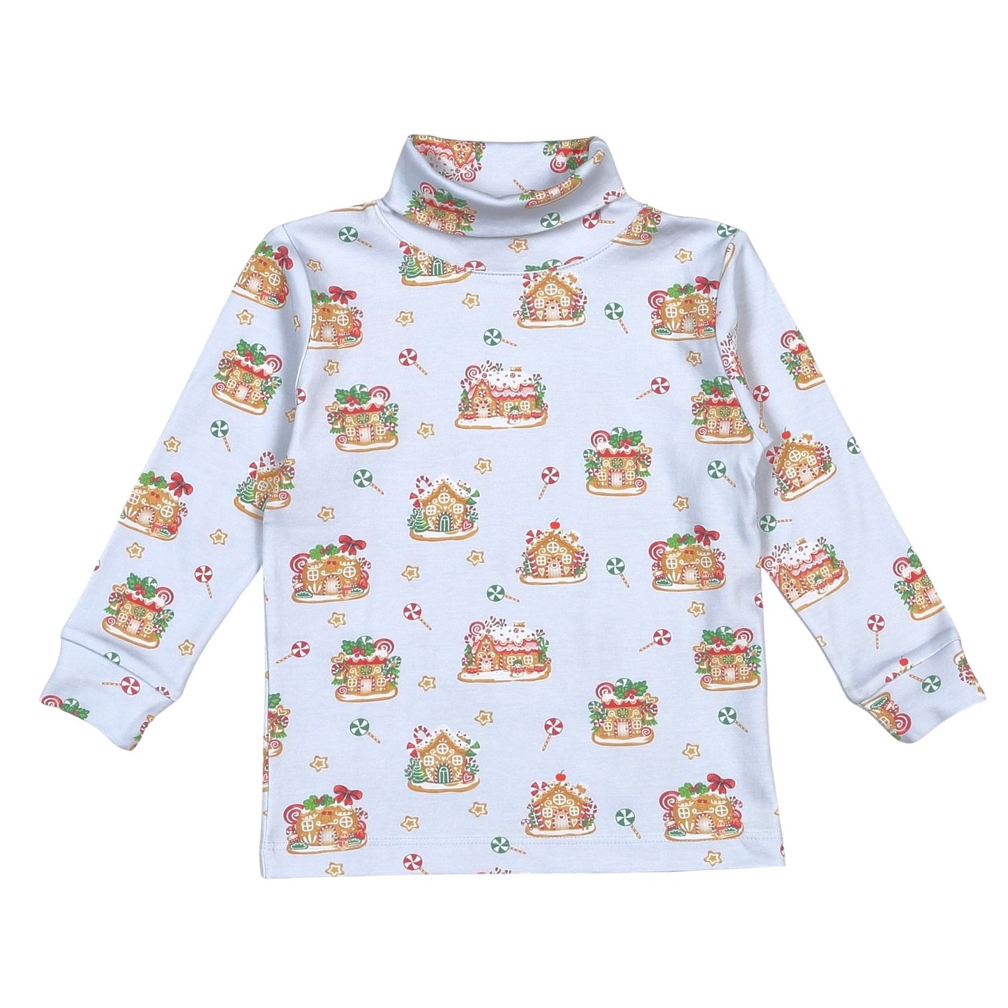 GIN-010 Gingerbread House Pima turtleneck