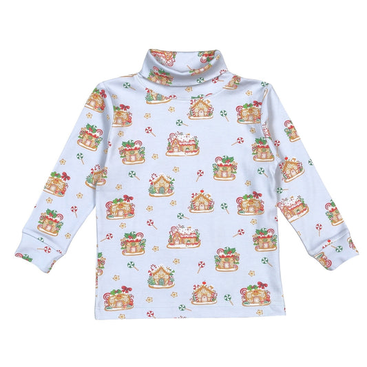 GIN-010 Gingerbread House Pima turtleneck