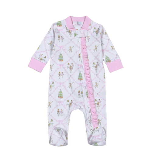 NKS-114 Nutcrackers Pima Zipper Footie