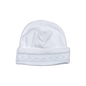 WBS-815 Tim white/Blue Hand Smocked Pima Beanie