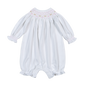 WPS-930 Sally white/pink Hand Smk Pima Bishop Short Sleeves Bubble