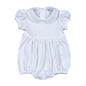 WBU-230 WHITE ROUND COLLAR PIMA BUBBLE. PUFF SLEEVES