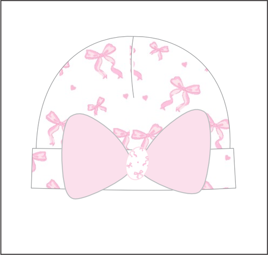 PCQ-015 Pink Coquettes Pima Bow Hat