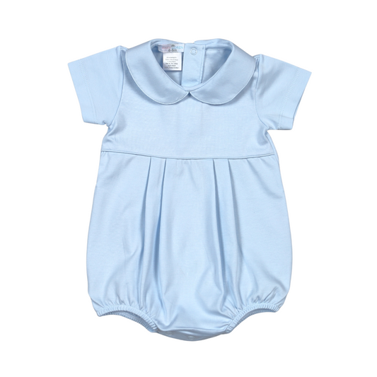 BLU-230 Blue baby collar Pima bubble