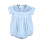 BLU-230 Blue baby collar Pima bubble
