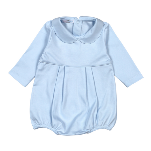BLU-330 Blue Pima Bubble. Long sleeves