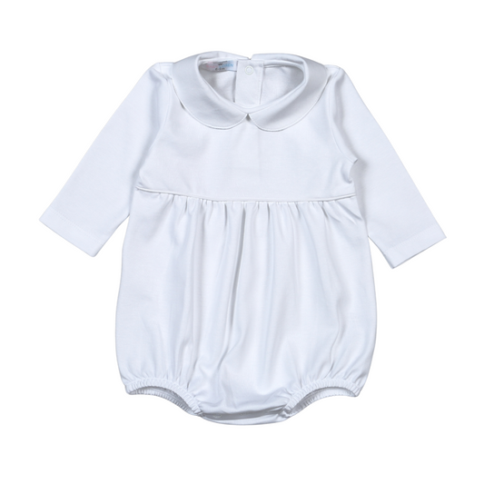 WBU-330 White Pima Bubble. Long sleeves