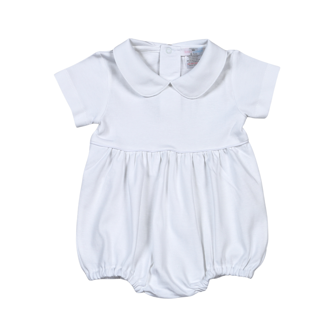 WBU-130 WHITE ROUND COLLAR PIMA BUBBLE