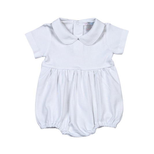 WBU-130 WHITE ROUND COLLAR PIMA BUBBLE