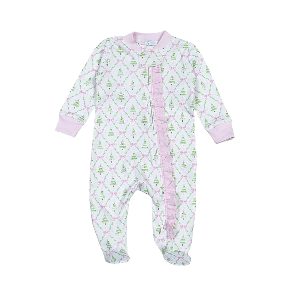 HOL-114 Holly Night Pima Zipper Footie