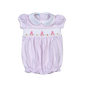 PBB-330 Pink hand smocked bunnies bubble
