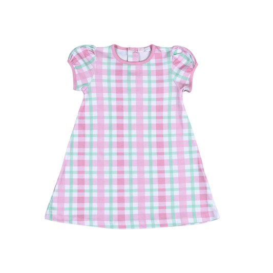 JAN-240 Pink Plaids Jane Dress