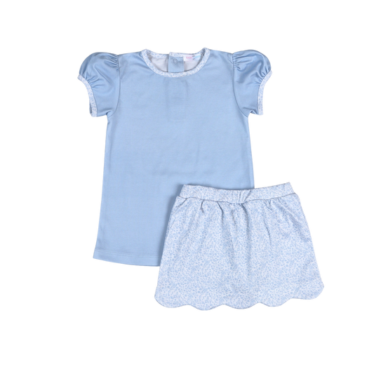 IVY-260 Ivy Floral Skort Set