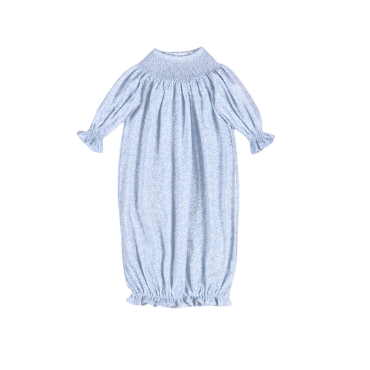 IVY-519 Ivy Floral Hand Smocked Bishop Gown
