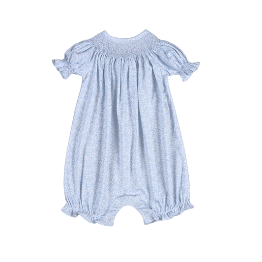 IVY-530 Ivy Floral Hand Smocked Bishop Bubble