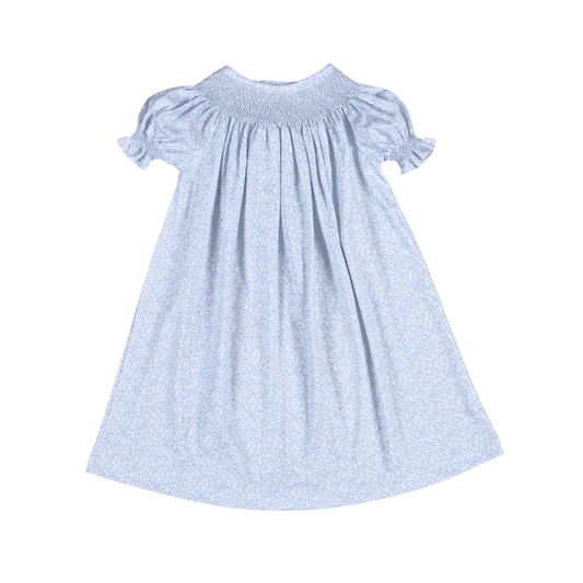 IVY-540 Ivy Floral Hand Smocked Bishop Dress