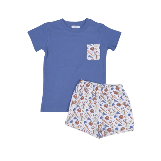 GDY-020 Game Day Blue Short Set