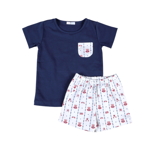 CLB-020 Celebrate Blue Short Set