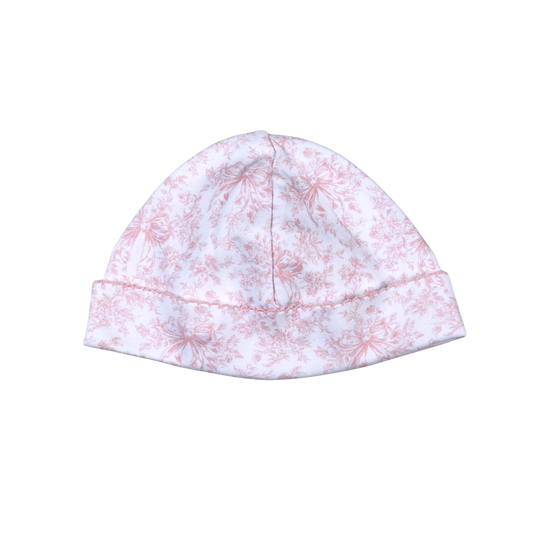 HGI-915  Gigi Pink Toile Ride Beanie