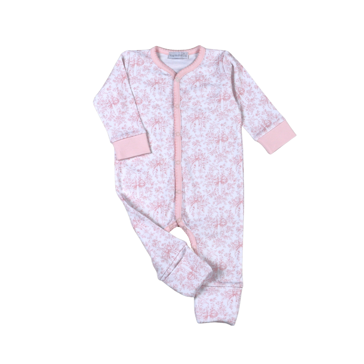 HGI-913  Gigi Pink Toile Ride Playsuit