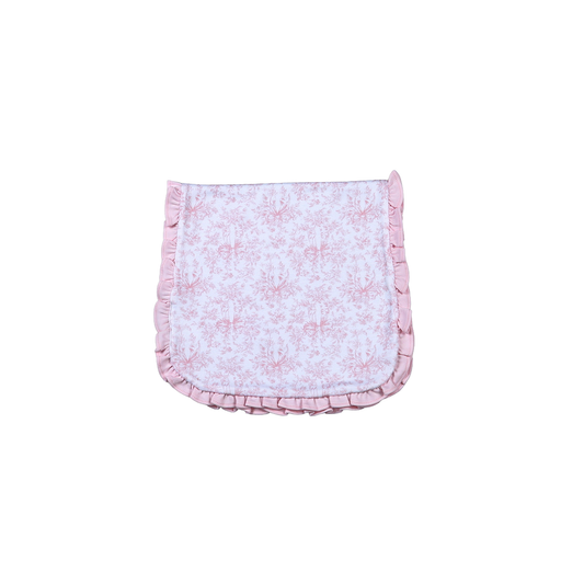 HGI-918  Gigi Pink Toile Ride Burping Pad