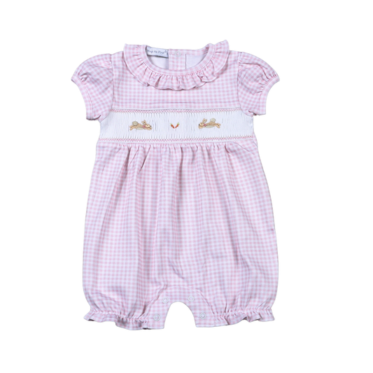 HET-430 Pink  Hand Smk Easter Bunnies Bubble