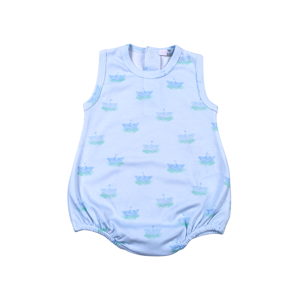 BBT-930 Blue Paper Boats Pima Bubble
