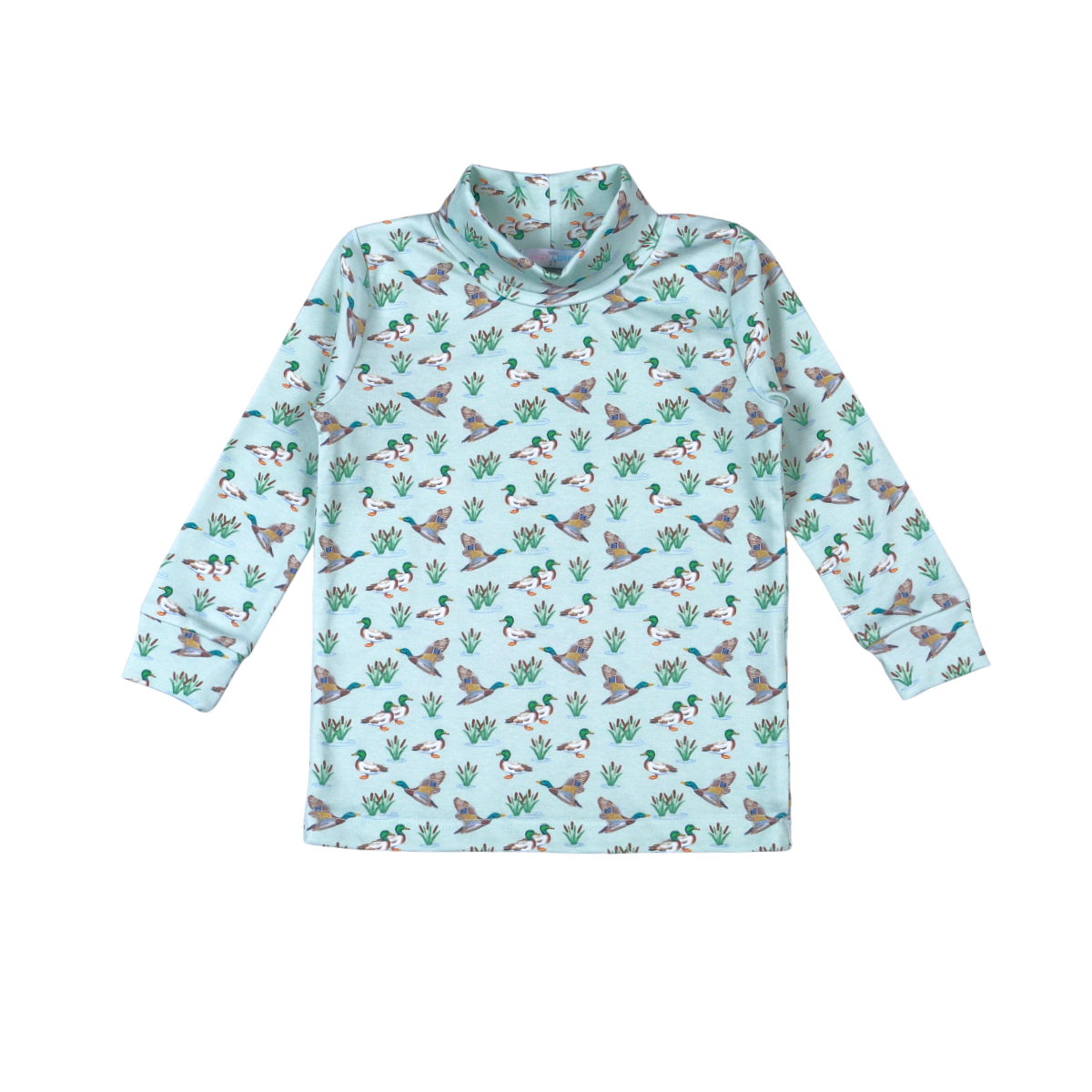 MLK-010 Mallard Ducks Pima turtleneck