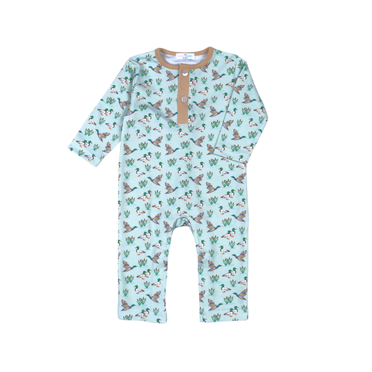 MLK-034 Mallard Ducks Pima Romper