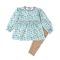 MLK-220 Mallard Ducks Pima scalop collar top set